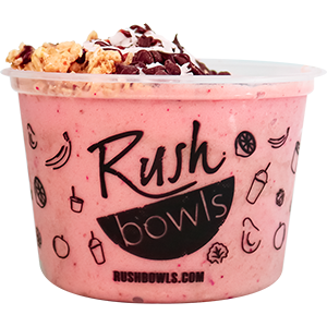 Our pink strawberry flavored smoothie with chocolate sryup and your choice of milk. 
