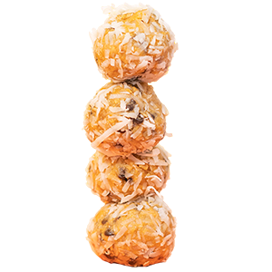 Rush Bowls crunchy bites with peanut butter, chocolate chips much more tasty ingredients. 